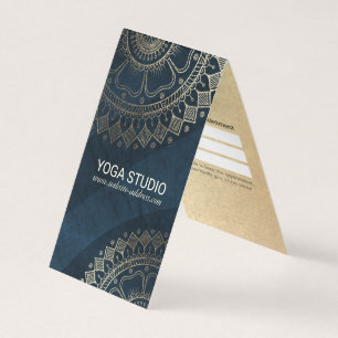 Yoga Meditation Instructor Gold Mandala Preisliste Visitenkarten