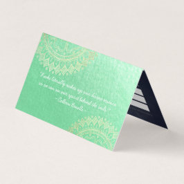 Yoga Meditation Instructor Gold Mandala Preisliste Visitenkarten