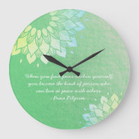 Yoga Meditation Instructor Green Gold Foil Mandala