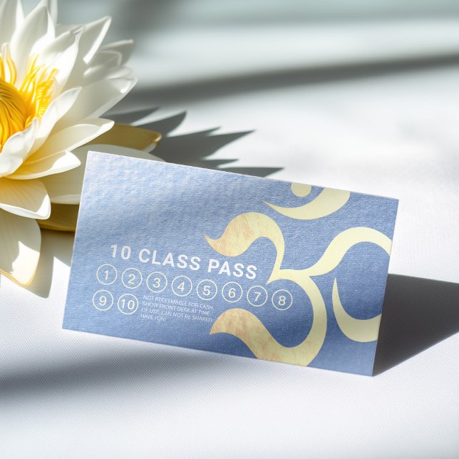 Yoga Meditation Instructor Life Coach Class Pass Treuekarte (Von Creator hochgeladen)