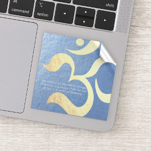 Yoga Meditation Instructor Life Coach OM Quotes Aufkleber