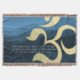 Yoga Meditation Instructor Life Coach OM Quotes Decke