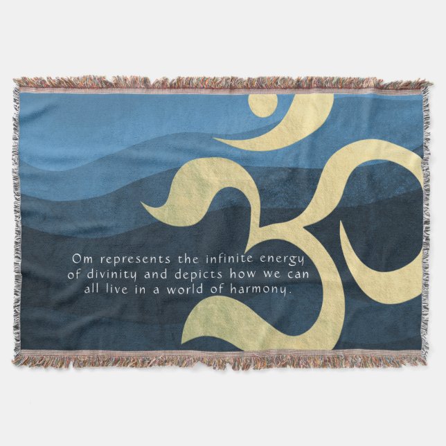 Yoga Meditation Instructor Life Coach OM Quotes Decke (Vorderseite)