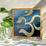 Yoga Meditation Instructor Life Coach OM Quotes Ji Puzzle<br><div class="desc">Yoga Fitness Studio / Meditation Instructor / Personal Trainer / Life Coach / Heiler / Reiki Master / Massage Therapy Quotes Puzzles . Moderne Imitate Gold Foil Om Symbol auf dunkelblauem Wellenmuster Hintergrund. —Om repräsentiert die unendliche Energie der Göttlichkeit und zeigt, wie wir alle in einer Welt der Harmonie leben...</div>