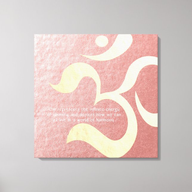 Yoga Meditation Instructor Life Coach OM Quotes Leinwanddruck (Vorderseite)