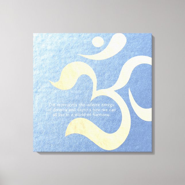 Yoga Meditation Instructor Life Coach OM Quotes Leinwanddruck (Vorderseite)