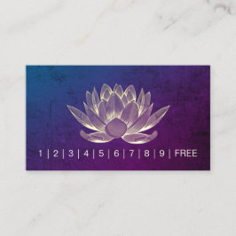 YOGA Meditation Instructor Loyalty Punch Lotus Treuekarte