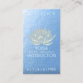 YOGA Meditation Instructor Loyalty Punch Lotus Treuekarte