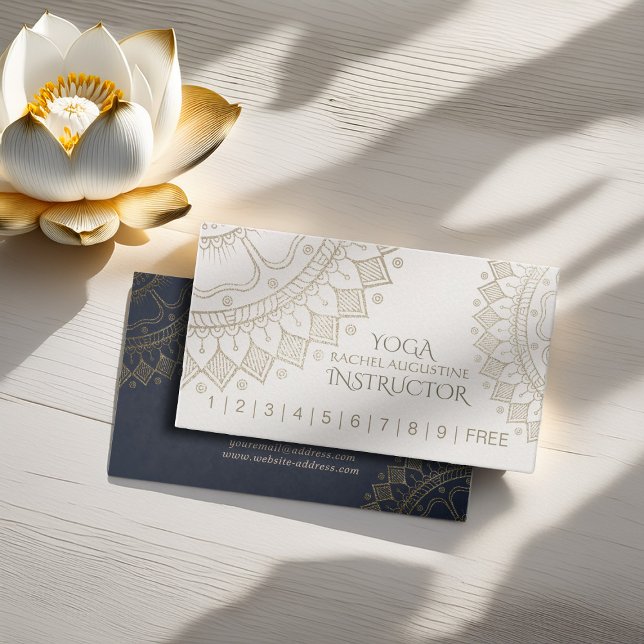 YOGA Meditation Instructor Loyalty Punch Mandala Treuekarte (Von Creator hochgeladen)
