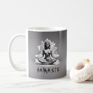 Yoga Meditation Instructor Reiki Master Low Poly Kaffeetasse