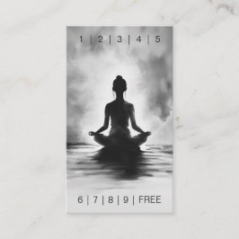Yoga Meditation Instructor Schwarz-weiß InkPaintin Treuekarte