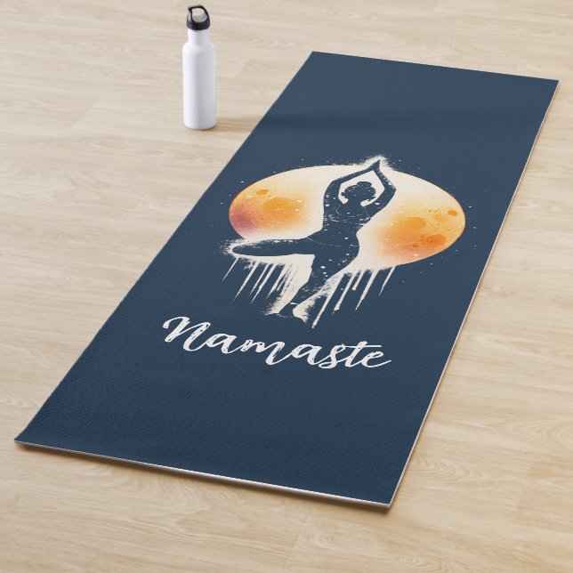 Yoga Meditation Instructor Tree Pose Vollmond Yogamatte (Beispiel)