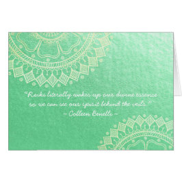 Yoga Meditation Lehrer Green Gold Mandala Quotes