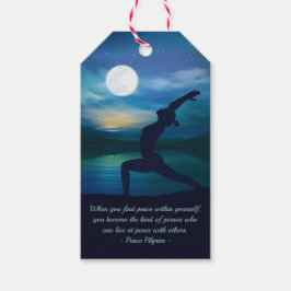 Yoga Meditation Lehrer Moon Salutation Pose Zitat Geschenkanhänger