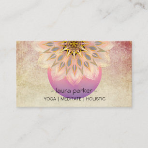 Yoga Meditation Lotus Blume Meditation Visitenkarte