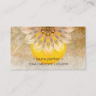 Yoga Meditation Lotus Blume Meditation Visitenkarte