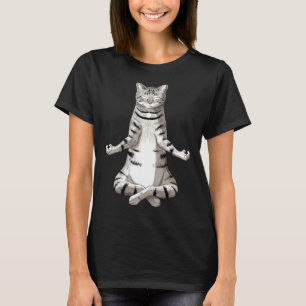Yoga-Meditation-Manx-Katze T-Shirt