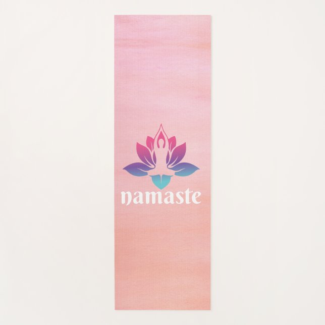 Yoga Meditation Mat for Women with Mandala Quote Yogamatte (Vorderseite)
