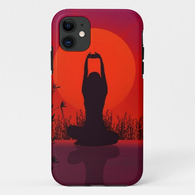 Yoga, Meditation, Mode, Fitness Case-Mate iPhone Hülle (Rückseite)