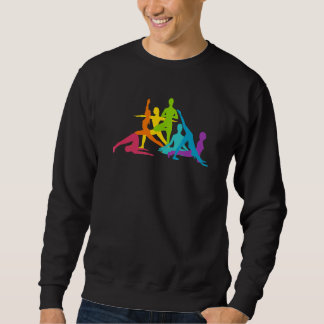 Yoga-Meditation Posen zur Meditation von Yogis Ins Sweatshirt