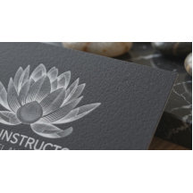 YOGA Meditation Reiki Instructor Schwarz-weiß Lotu