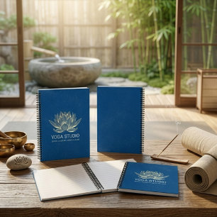 YOGA Meditation Reiki-Lehrer Blaue und Goldene Lot Notizbuch
