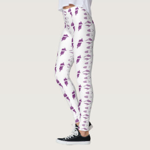 Yoga Meditation Relaxation Blassweißes lila Yoga Leggings
