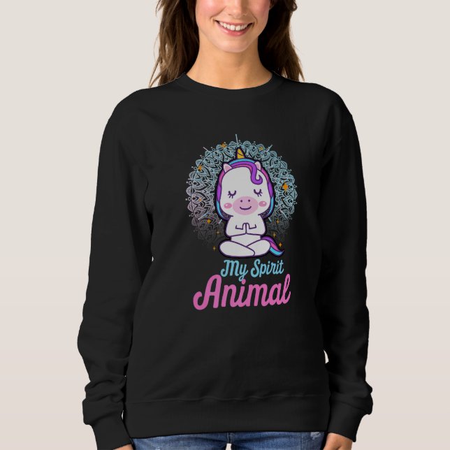 Yoga Meditation Spiritual Body Chakra Energy Unico Sweatshirt (Vorderseite)
