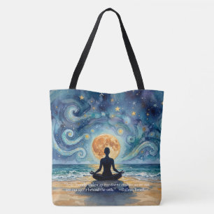 Yoga-Meditation-Sternenhimmel-Mond-Ozean-Zitate