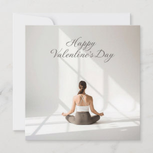 Yoga Meditation Valentinstag Karte