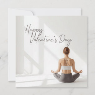 Yoga Meditation Valentinstag Karte