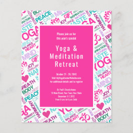 Yoga Meditation Veranstaltung Retreat oder Worksho Flyer