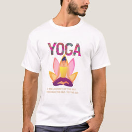 Yoga Meditation with Lotus Design T-Shirt