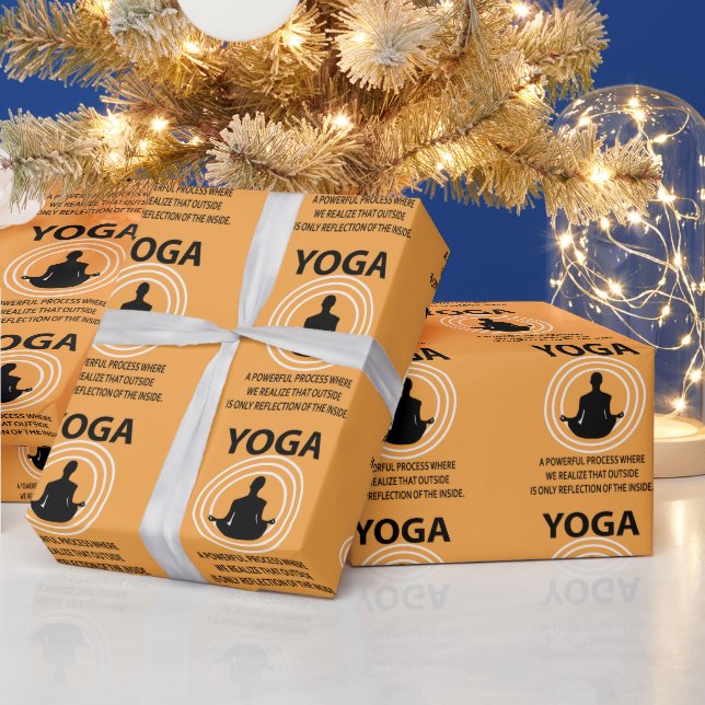 Yoga Meditation Yoga Geschenkpapier (Feiertage)