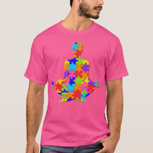 Yoga Meditation Zen Entspannung Puzzle Autismusrät T-Shirt