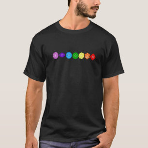 Yoga-Meditationen Reiki-Symbole Chakra-Kette Manda T-Shirt