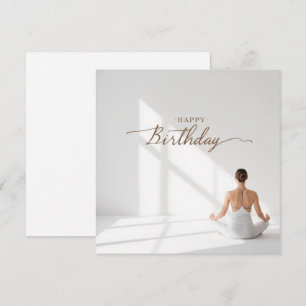 Yoga-Meditations-Pose Alles Gute zum Geburtstag Karte
