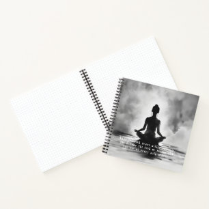 Yoga-Meditationslehrer Lotus-Pose Tintenmalerei Notizbuch