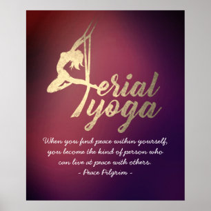 Yoga-Meditationslehrer Pilates-Fitness Poster
