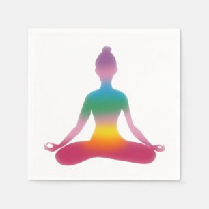 Yoga, Meditationspapier Napkins Serviette