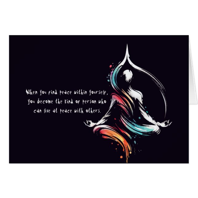 Yoga Medizin Instruktor Lotus Pose Pinselstrich (Vorderseite (Horizontal))