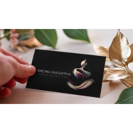 Yoga Medizin Instruktor Lotus Pose Pinselstrich Visitenkarte