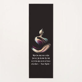 Yoga Medizin Instruktor Lotus Pose Pinselstrich Yogamatte