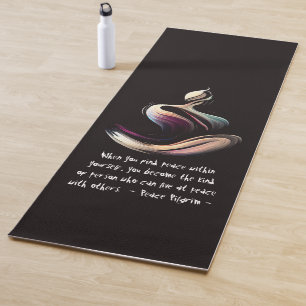 Yoga Medizin Instruktor Lotus Pose Pinselstrich Yogamatte