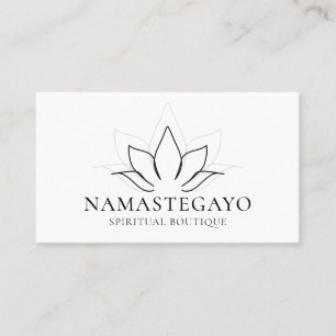 Yoga Medizin Lotus Zen Holistisch Visitenkarte