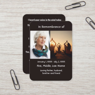 Yoga Memorial Pocket Card Visitenkarte