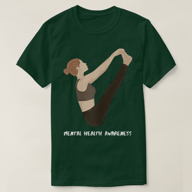 Yoga Mental Health Awareness für Frauen 7043 3123 T-Shirt (Design vorne)