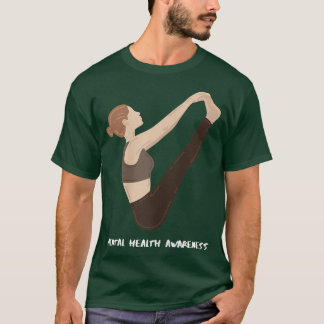 Yoga Mental Health Awareness für Frauen 7043 3123 T-Shirt