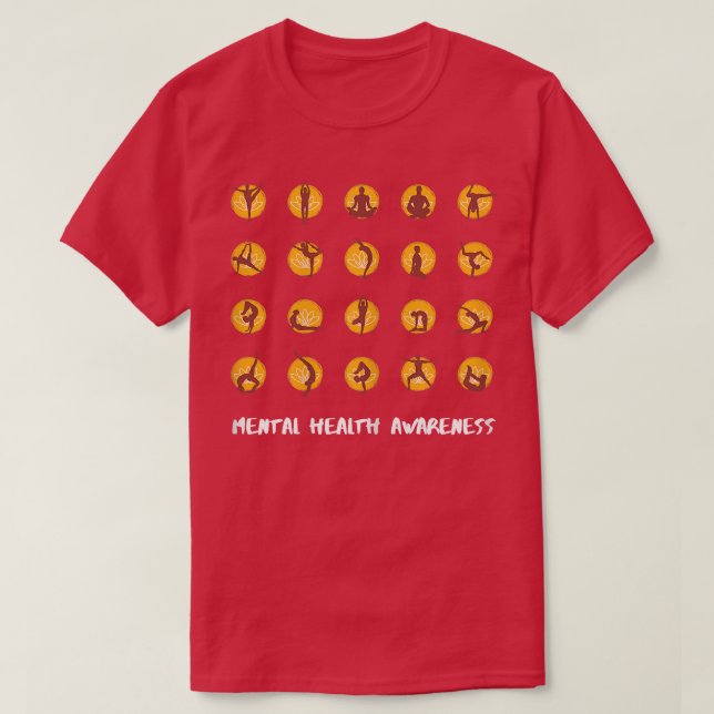 Yoga Mental Health Awareness (Mental Health Awaren T-Shirt (Design vorne)