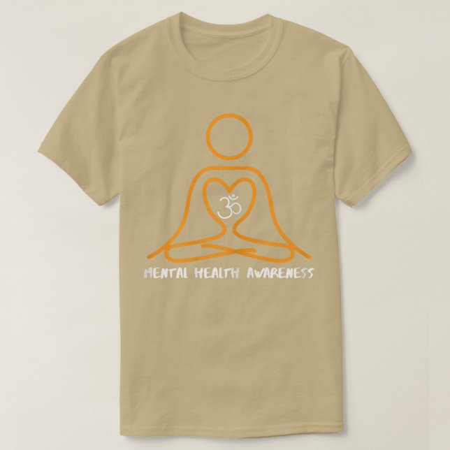 Yoga Mental Health Awareness T-Shirt (Design vorne)